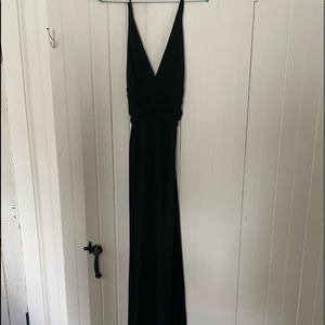 BCBG MaxAzria maxi black prom dress
